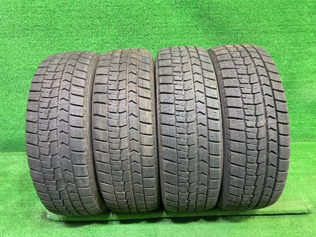 【中古】 DUNLOP スタッドレス ダンロプ ウインターマックス WM02 185/60R15 4本 2本7ミリ 2本8ミリ タイヤ 15インチ 冬
