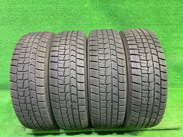 【中古】 DUNLOP スタッドレス ダンロプ ウインターマックス WM02 185/65R15 4本 2本7ミリ 2本8ミリ タイヤ 15インチ 冬
