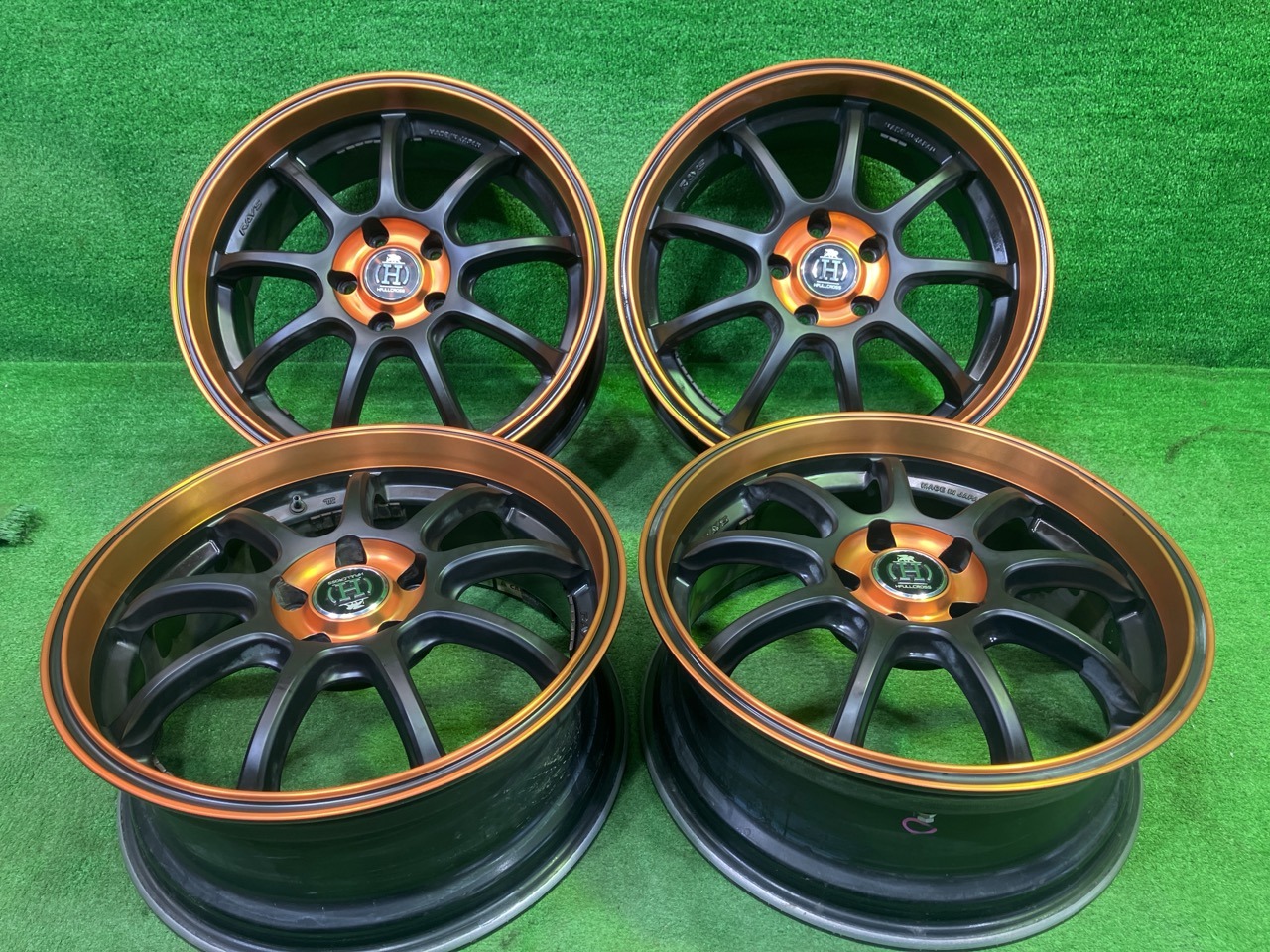 【中古】 フルクロス CX-5 レヴォーグ ホイール アルミ ブラックオレンジ 18インチ 7.5J 5穴 4本 114.3 +4 35,321円