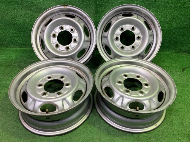 【中古】 日産 NISSAN 純正 NV350キャラバン KS2E26 ホイール スチール シルバー 15インチ 5.5J 6穴 4本 139.7