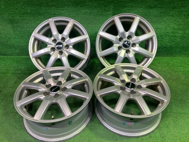 【中古】 シビラ プリウス レガシィ ホイール アルミ シルバー 15インチ 6J 5穴 4本 100 +43