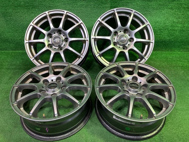 【中古】 シュナイダー ステップW ノア ホイール アルミ ガンメタ 15インチ 6J 5穴 4本 114.3 +50