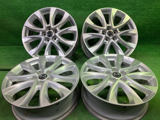 【中古】 マツダ MAZDA 純正 CX-5 KE2FW ホイール アルミ シルバー 19インチ 7J 5穴 4本 114.3 +50