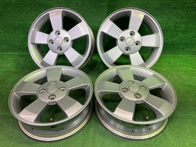 【中古】 ゼネラルモータース GENERAL MOTORS 純正 シボレークルーズ HR52 ホイール アルミ シルバー 15インチ 4.5J 4穴 4本 100 +45
