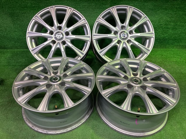 【中古】 ジョーカー ステップワゴン ノア ホイール アルミ シルバー 16インチ 6.5J 5穴 4本 114.3 +47