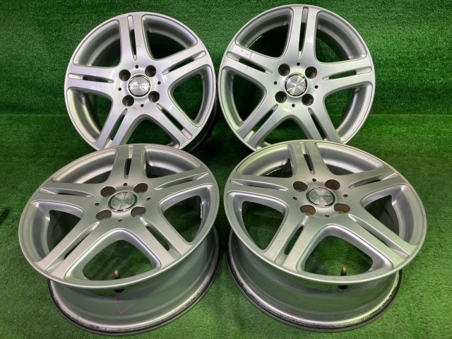 【中古】 デュファクト スイフト フィット ホイール アルミ シルバー 15インチ 6J 4穴 4本 100 +50