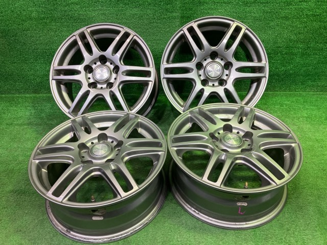 【中古】 レイシア アイシス フリード ホイール アルミ メッキ 15インチ 6J 5穴 4本 114.3 +43