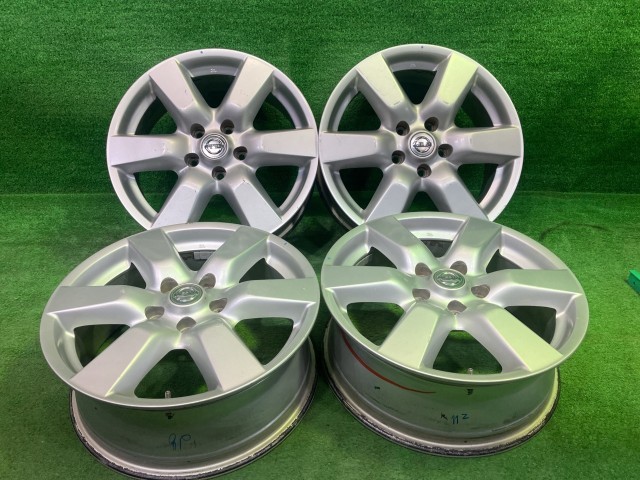 【中古】 日産 NISSAN 純正 エクストレイル T31 ホイール アルミ シルバー 17インチ 6.5J 5穴 4本 114.3 +45