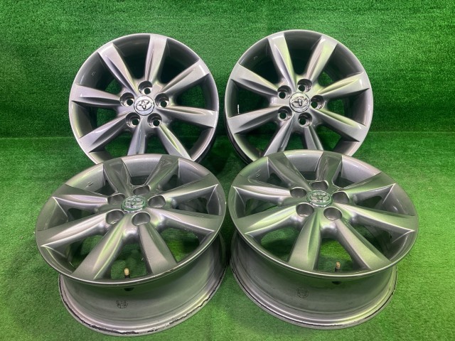 【中古】 トヨタ TOYOTA 純正 ウィッシュ ZGE25W ホイール アルミ ガンメタ 15インチ 6J 5穴 4本 100 +45 42611-68050