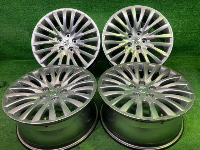 【中古】 スズキ SUZUKI 純正 キザシ RF91S ホイール アルミ ハイグロス 18インチ 8J 5穴 4本 114.3 +50 43210-57L21-ZNP
