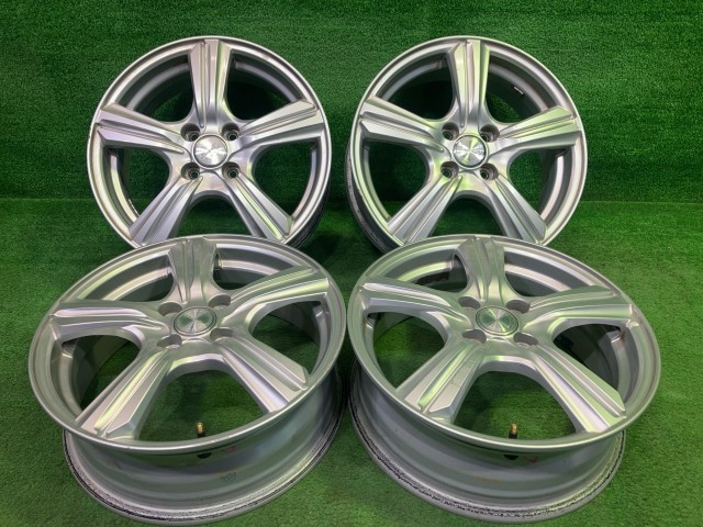 【中古】 ビオレント ラクティス フィット ホイール アルミ シルバー 16インチ 5.5J 4穴 4本 100 +42