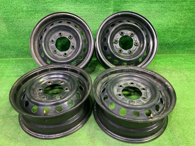 【中古】 日産 NISSAN 純正 キャラバン VN2E26 ホイール スチール クロ 15インチ 5.5J 6穴 4本 139.7