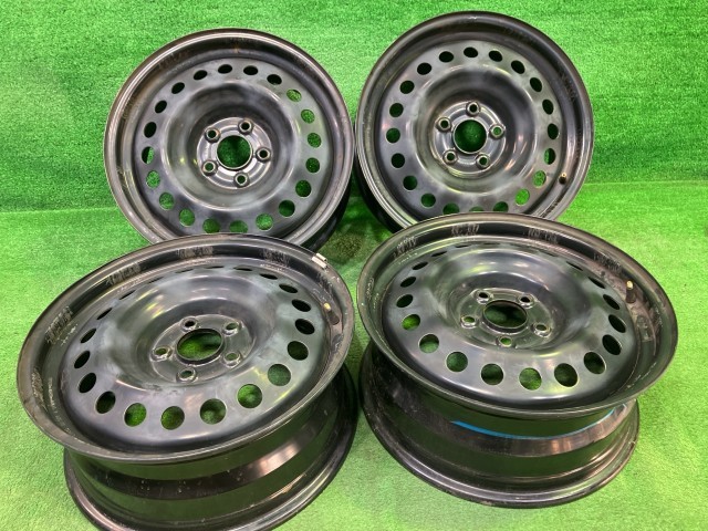 【中古】 日産 NISSAN 純正 エクストレイル T32 ホイール スチール クロ 17インチ 7J 5穴 4本 114.3 40300-4CE0B