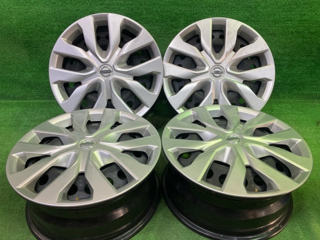 【中古】 日産 NISSAN 純正 エクストレイル T32 ホイール スチール クロ 17インチ 7J 5穴 4本 114.3 40300-4CE0B