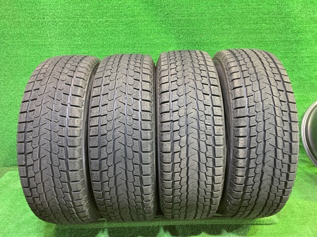 【中古】 YOKOHAMA スタッドレス ヨコハマ アイスガードG075 235/65R18 4本 8ミリ 2022年 タイヤ 18インチ 冬