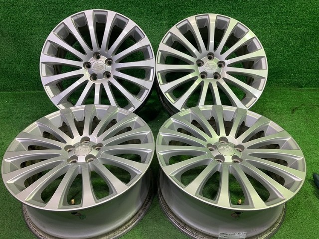 【中古】 スバル SUBARU 純正 レガシィ BM9 ホイール アルミ シルバー 18インチ 7.5J 5穴 4本 100 +55
