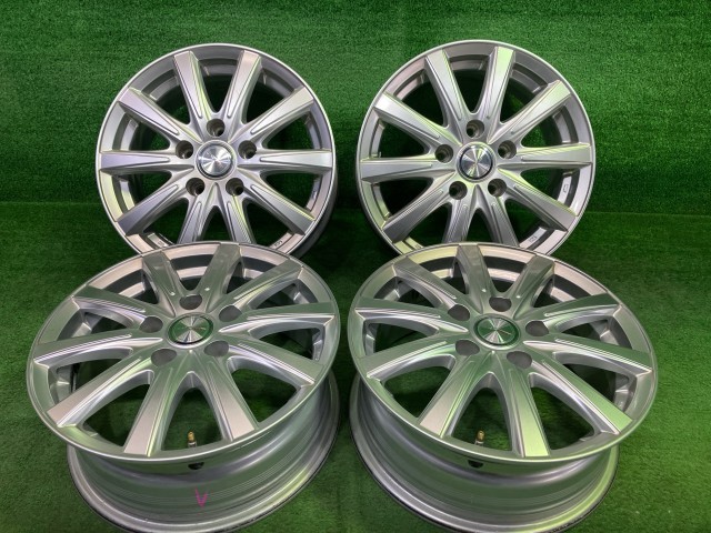 【中古】 ジョーカー セレナ ホイール アルミ シルバー 15インチ 6J 5穴 4本 114.3 +43