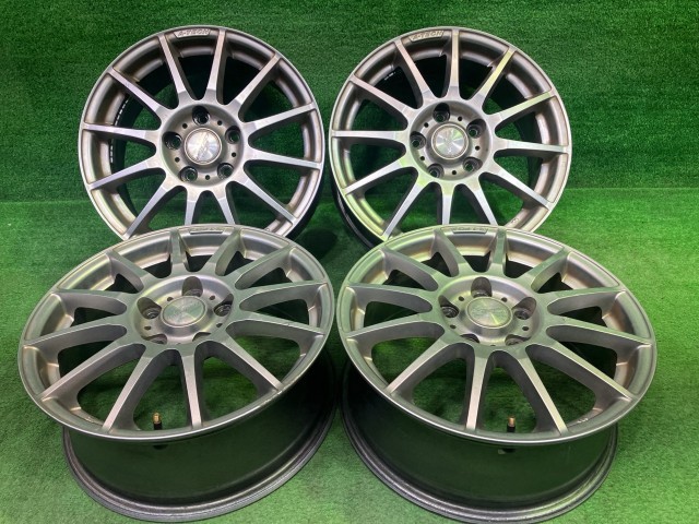 【中古】 シュナイダー ノア ヴォクシー ホイール アルミ シルバー 16インチ 6.5J 5穴 4本 114.3 +53