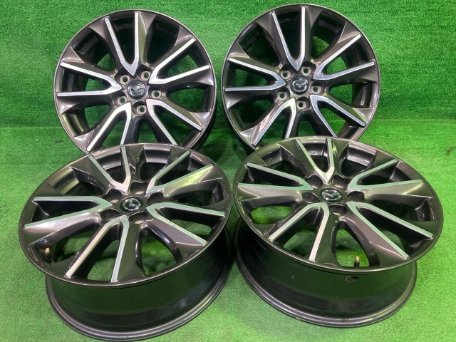 【中古】 マツダ MAZDA 純正 CX-3 DK5FW ホイール アルミ ブラックポリッシュ 18インチ 7J 5穴 4本 114.3 +50 9965G-37080
