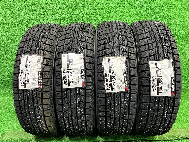 【新品】 YOKOHAMA スタッドレス ヨコハマ アイスガードIG52c 155/65R14 4本 8ミリ 2025年 タイヤ 14インチ 冬