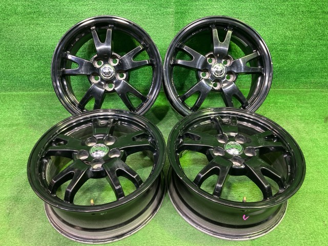中古 トヨタ TOYOTA 純正 プリウス ZVW30 ホイール アルミ クロ 15インチ 6J 5穴 4本 100 +45 42611-47101｜鈴木商会　店