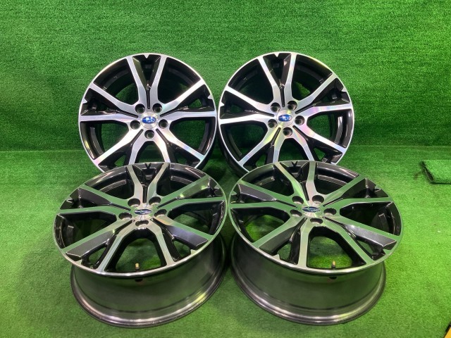 中古 スバル SUBARU 純正 インプレッサ GK6 ホイール アルミ ブラックポリッシュ 17インチ 7J 5穴 4本 100 +55 28111-FL100 28,100円