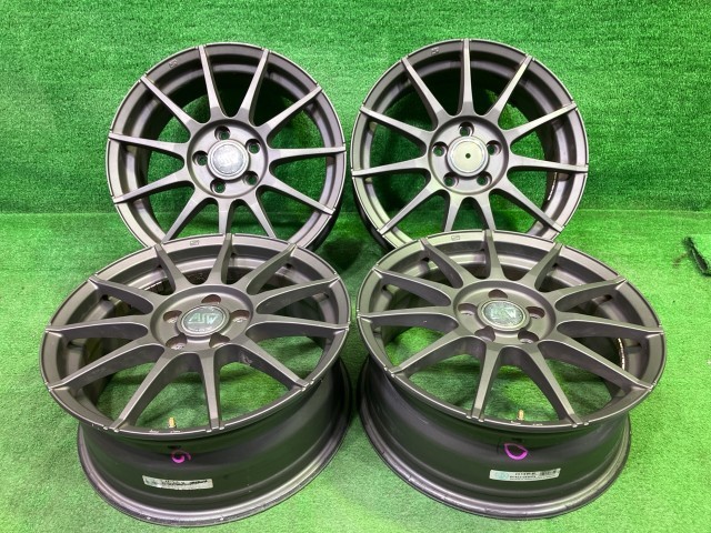 中古 MSW ゴルフ ホイール アルミ ガンメタ 17インチ 7J 5穴 4本 112 +53｜鈴木商会　店