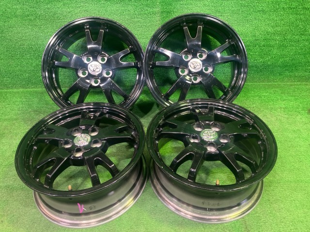 中古 トヨタ TOYOTA 純正 プリウス ZVW30 ホイール アルミ クロ 15インチ 6J 5穴 4本 100 +45 42611-47101|鈴木商会 店