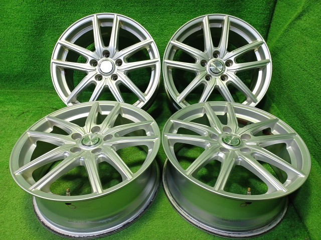 中古 エコフォルム ノア ヴォクシー エスクァイア ホイール アルミ シルバー 17インチ 7J 5穴 4本 114.3 +53|鈴木商会 店