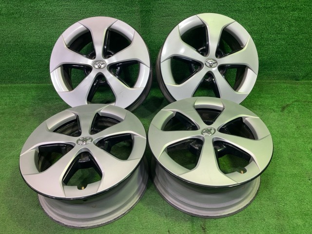 中古 トヨタ TOYOTA 純正 プリウス ZVW30 ホイール アルミ クロ 15インチ 6J 5穴 4本 100 +45 42611-47101｜鈴木商会　店