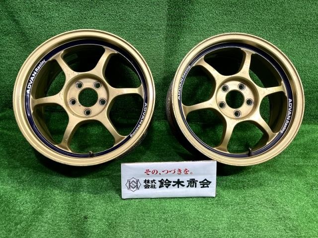 中古 アドバン RG ホイール アルミ ゴールド 16インチ 7J 5穴 2本 100 +47｜鈴木商会　店