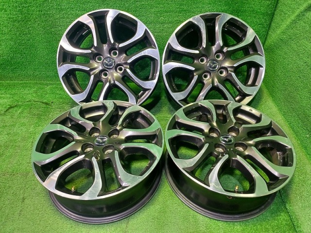 中古 マツダ MAZDA 純正 デミオ DJ3FS ホイール アルミ ガンメタポリッシュ 16インチ 5.5J 4穴 4本 100 +40|鈴木商会 店