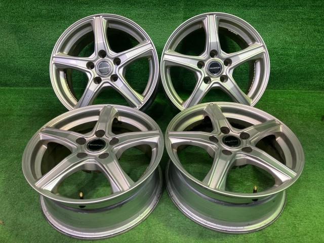 中古 バルミナ アルファード デリカ ホイール アルミ シルバー 16インチ 6.5J 5穴 4本 114.3 +38｜鈴木商会　店