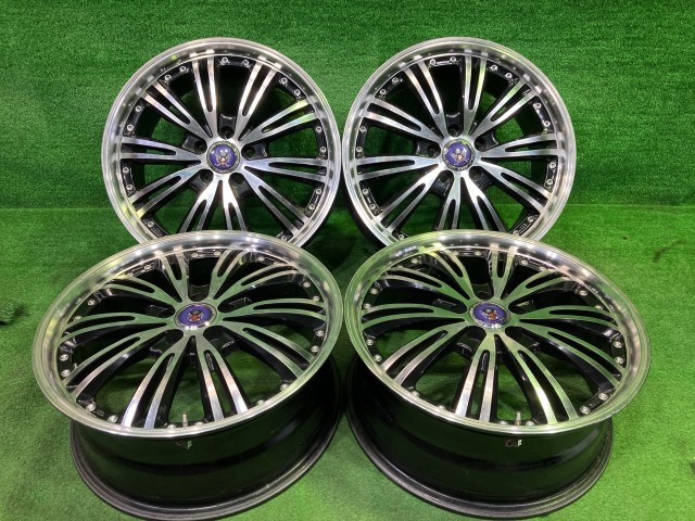 中古 シュタイナー プリウス,レガシィ ホイール アルミ ブラポリ 17インチ 7J 5穴 4本 100 +50｜鈴木商会　店 27,720円
