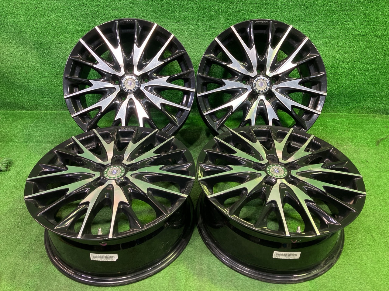 中古 ピエトラ エクストレイル ステップワゴン ホイール アルミ ブラポリ 17インチ 7J 5穴 4本 114.3 +42|鈴木商会 店