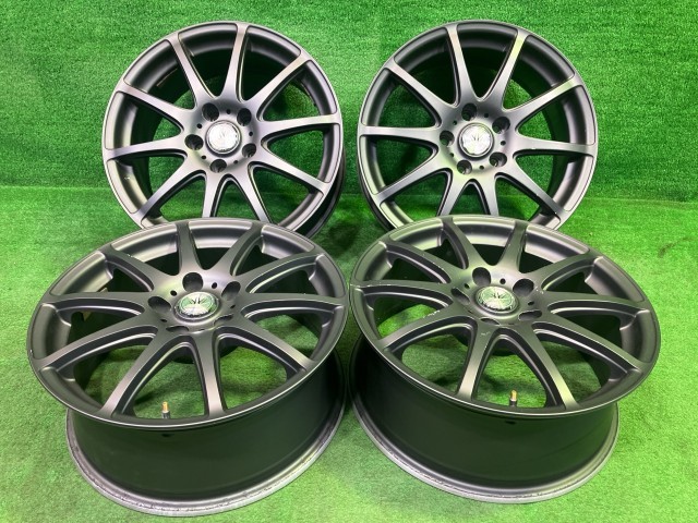 中古 ロクサーニ エクストレイル アルファード ホイール アルミ マットガンメタ 17インチ 7J 5穴 4本 114.3 +38|鈴木商会 店