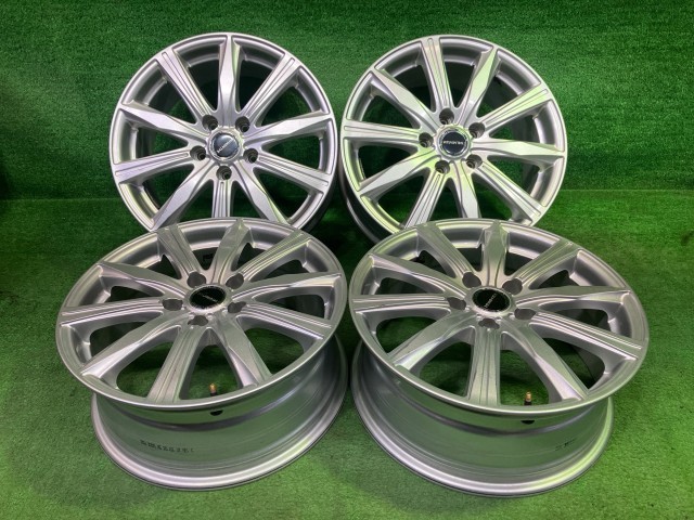 中古 バルミナ クラウン エクストレイル ホイール アルミ シルバー 17インチ 7J 5穴 4本 114.3 +45|鈴木商会 店