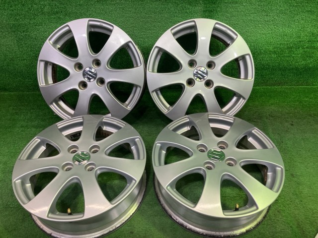 中古 スズキ SUZUKI 純正 ワゴンR MH35S ホイール アルミ シルバー 15インチ 4.5J 4穴 4本 100 +45|鈴木商会 店