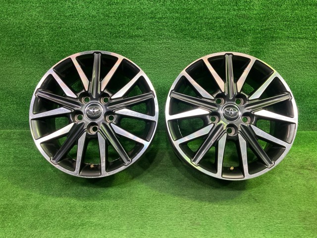 中古 トヨタ TOYOTA 純正 ノア 2本 ホイール アルミ ブラックポリッシュ 16インチ 6J 5穴 2本 114.3 +50 42611-28880｜鈴木商会　店
