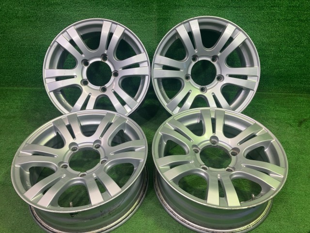 中古 ユーロデザイン ジムニー ホイール アルミ シルバー 16インチ 5.5J 5穴 4本 139.7 +22｜鈴木商会　店