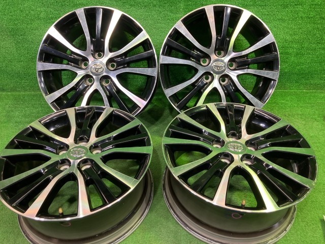 中古 トヨタ TOYOTA 純正 エスティマ AHR20W ホイール アルミ ブラックポリッシュ 17インチ 7J 5穴 4本 114.3 +50 42611-28830|鈴木商会 店