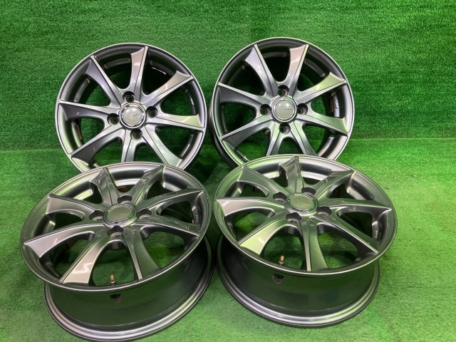 中古 レーベン ヴィッツ コルト ホイール アルミ ガンメタ 14インチ 5.5J 4穴 4本 100 +45｜鈴木商会　店