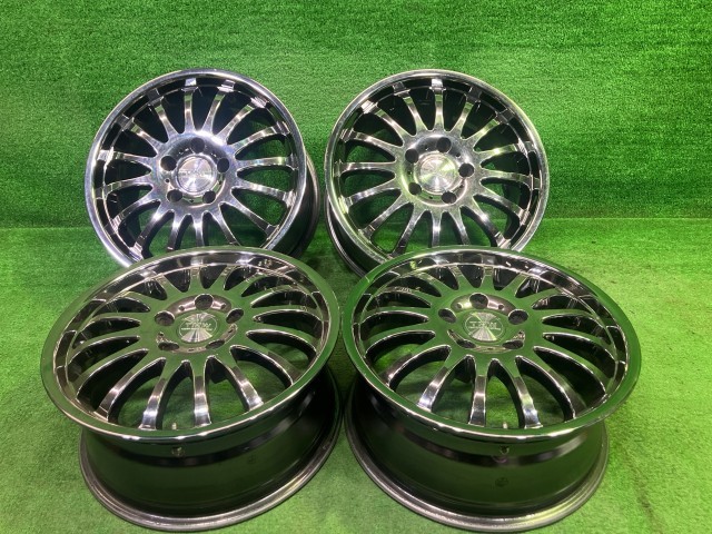 中古 TMW ハリアー エクストレイル ホイール アルミ メッキ 16インチ 7J 5穴 4本 114.3 +38|鈴木商会 店