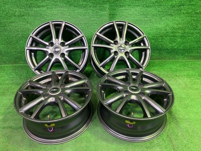 中古 ニルヴァーナ コルト ノート ホイール アルミ ガンメタ 14インチ 5.5J 4穴 4本 100 +45｜鈴木商会　店