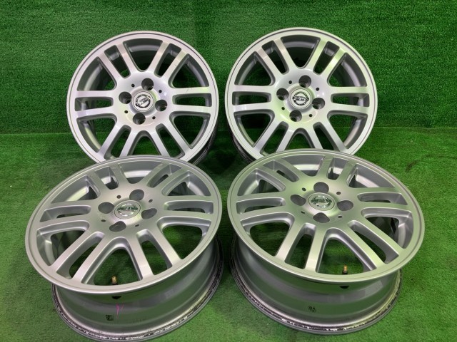 中古 日産 NISSAN 純正オプション ノート エスティーロ E12 ホイール アルミ シルバー 15インチ 6J 4穴 4本 100 +40｜鈴木商会　店