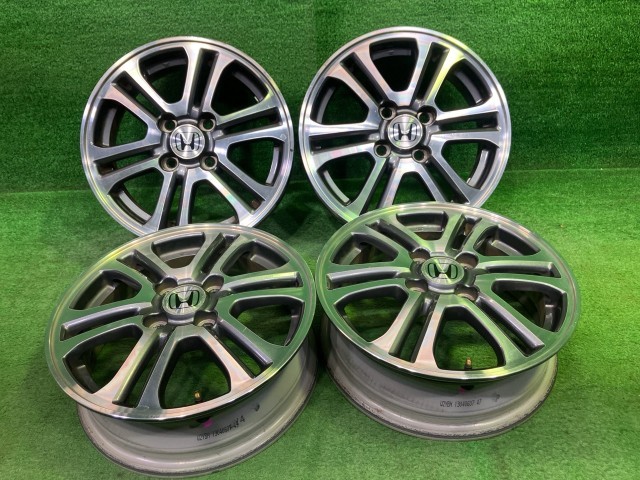 中古 ホンダ HONDA 純正 N-BOX JF1 ホイール アルミ ガンメタポリッシュ 14インチ 4.5J 4穴 4本 100 +40|鈴木商会 店