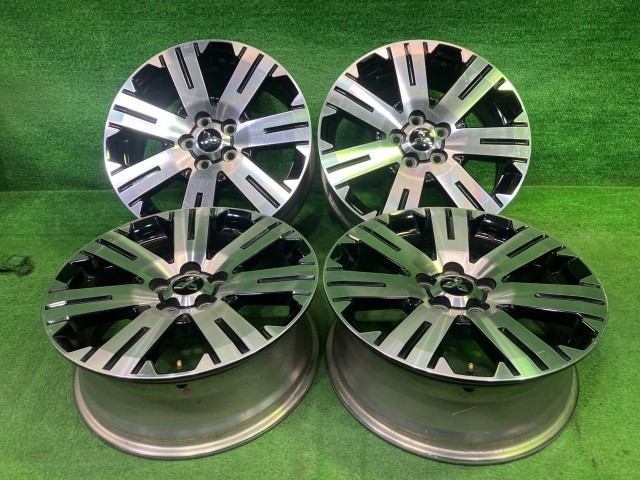 中古 三菱 MITSUBISHI 純正 デリカD5 CV5W ホイール アルミ ブラックポリッシュ 18インチ 7J 5穴 4本 114.3 +38｜鈴木商会　店
