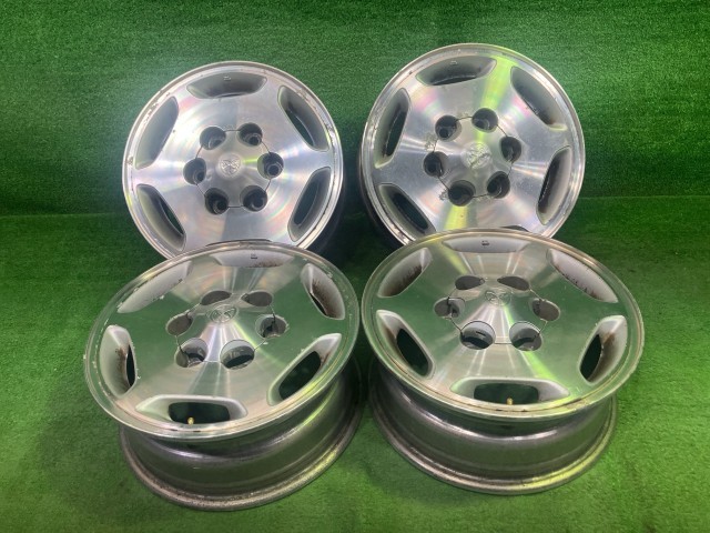 中古 トヨタ TOYOTA 純正 グランドハイエース KCH16W ホイール アルミ ポリッシュ 15インチ 6J 6穴 4本 139.7 +30|鈴木商会 店