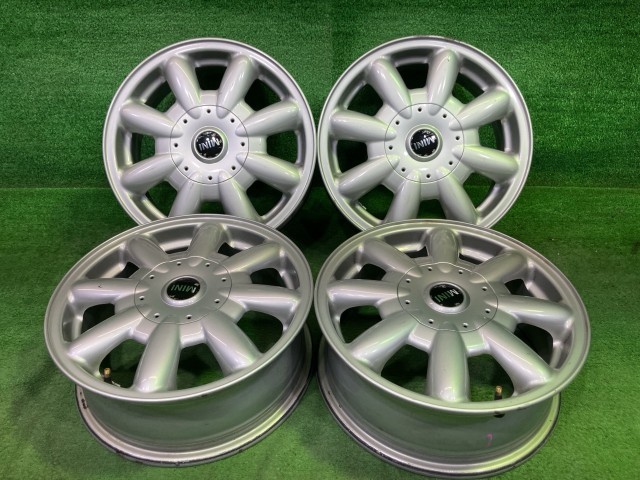 中古 純正 BMW ミニ RA16 ホイール アルミ シルバー 15インチ 5.5J 4穴 4本 100 +45｜鈴木商会　店