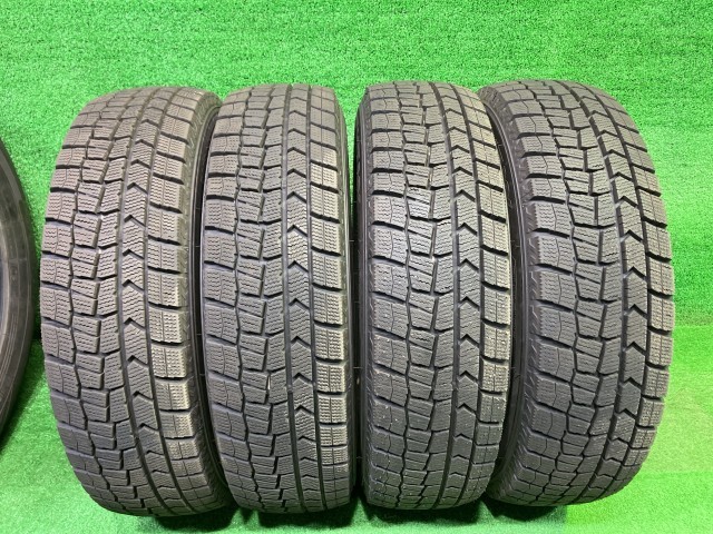 中古 DUNLOP ウィンター ダンロップ ウィンターマックスWM02 165/70R14 4本 7ミリ 2025年 2本イボ付 タイヤ 14インチ 冬|鈴木商会 店